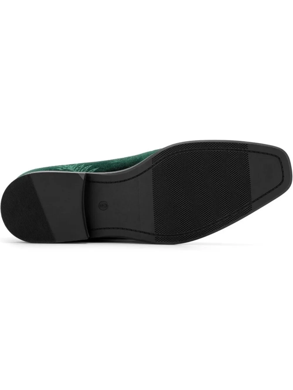 JITAI Men's Green30 Rubber Loafers Tassels Spikes Comfortable Wedding Prom Shoes